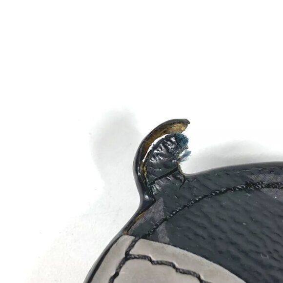 CELINE Rhinestone tree Coin Purse Coin Compartment Wallet Pouch Leather Green - Picture 7 of 8